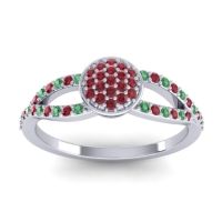 Statement Floral Pave Mudrita Ring