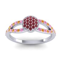 Statement Floral Pave Mudrita Ring
