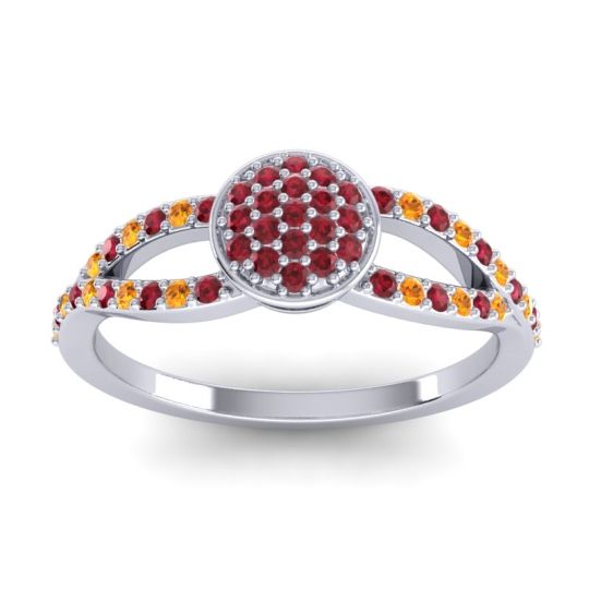 Statement Floral Pave Mudrita Ring