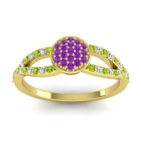Statement Floral Pave Mudrita Ring