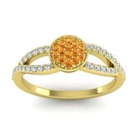 Statement Floral Pave Mudrita Ring