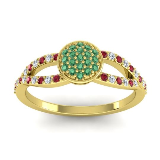 Statement Floral Pave Mudrita Ring