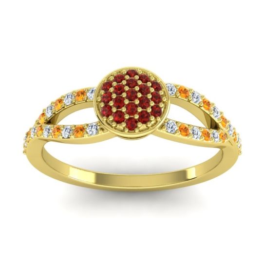 Statement Floral Pave Mudrita Ring
