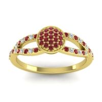 Statement Floral Pave Mudrita Ring
