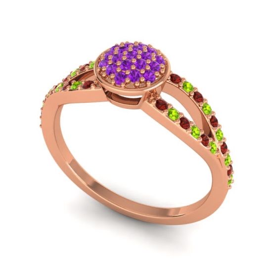 Statement Floral Pave Mudrita Ring