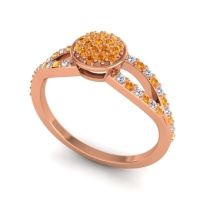 Statement Floral Pave Mudrita Ring