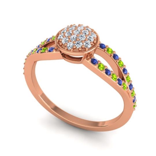 Statement Floral Pave Mudrita Ring