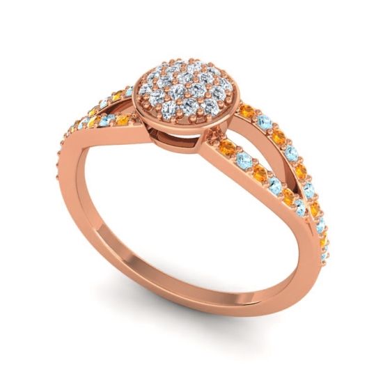 Statement Floral Pave Mudrita Ring
