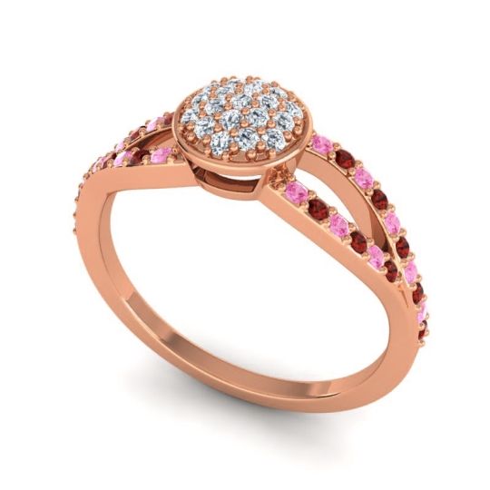 Statement Floral Pave Mudrita Ring