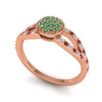 Statement Floral Pave Mudrita Ring