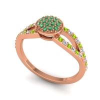 Statement Floral Pave Mudrita Ring
