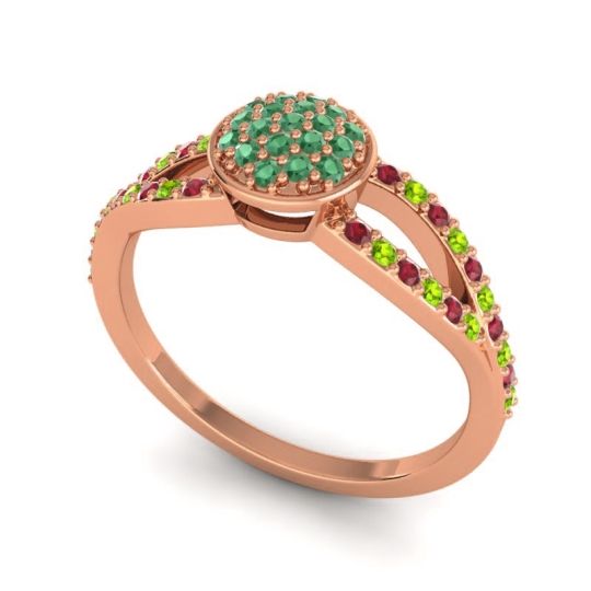 Statement Floral Pave Mudrita Ring