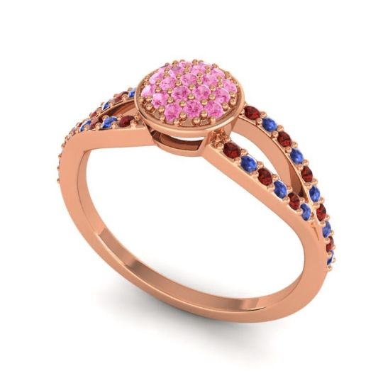 Statement Floral Pave Mudrita Ring