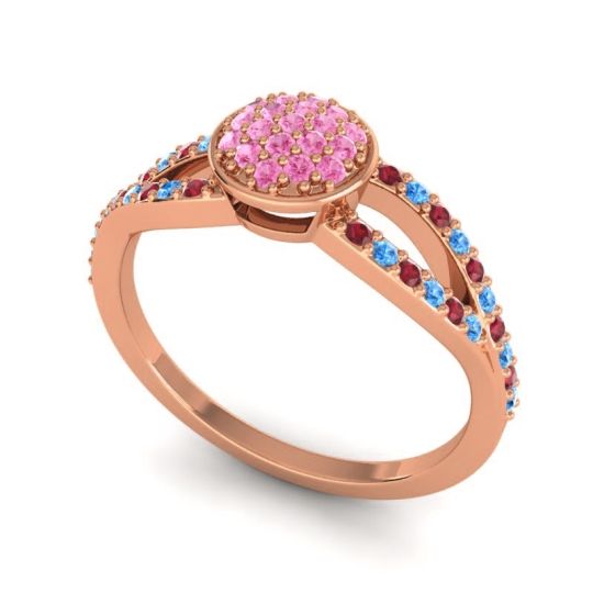 Statement Floral Pave Mudrita Ring