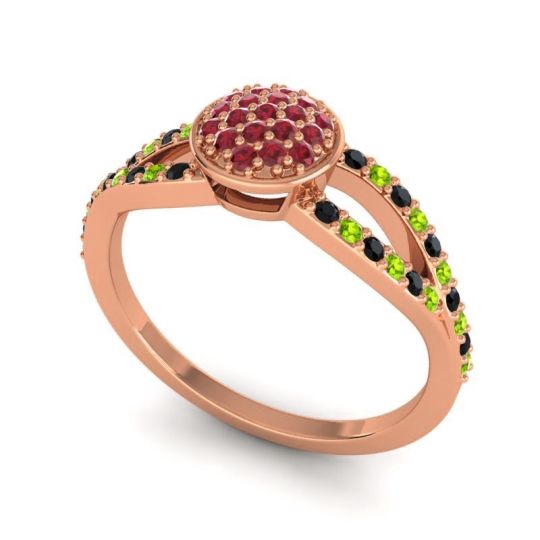 Statement Floral Pave Mudrita Ring