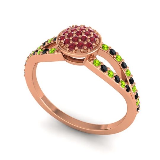 Statement Floral Pave Mudrita Ring