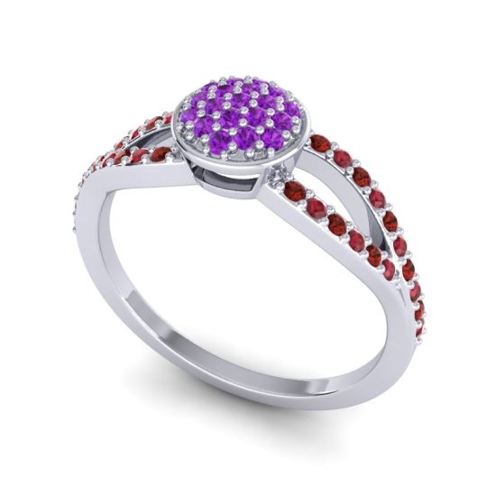 Statement Floral Pave Mudrita Ring