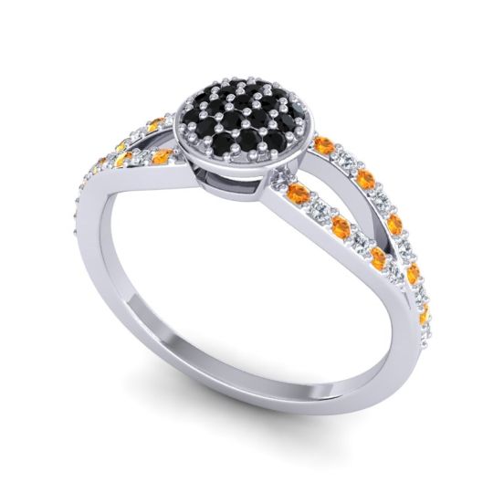 Statement Floral Pave Mudrita Ring