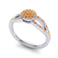 Statement Floral Pave Mudrita Ring