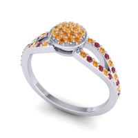 Statement Floral Pave Mudrita Ring
