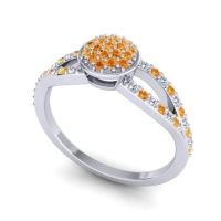 Statement Floral Pave Mudrita Ring