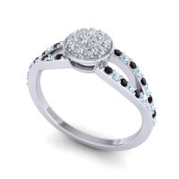 Statement Floral Pave Mudrita Ring