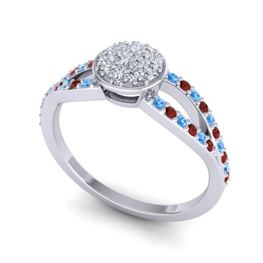 Statement Floral Pave Mudrita Ring