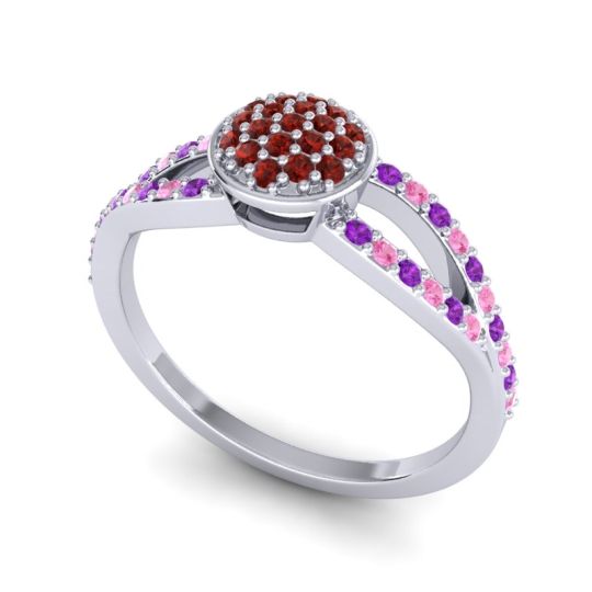 Statement Floral Pave Mudrita Ring