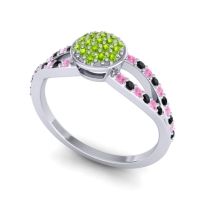 Statement Floral Pave Mudrita Ring