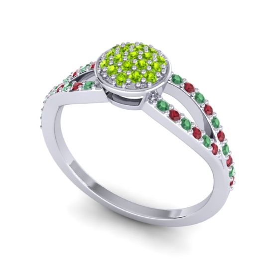 Statement Floral Pave Mudrita Ring