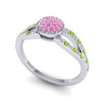 Statement Floral Pave Mudrita Ring