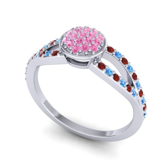 Statement Floral Pave Mudrita Ring