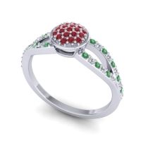 Statement Floral Pave Mudrita Ring