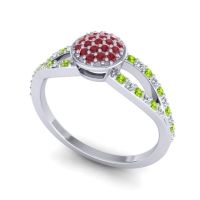 Statement Floral Pave Mudrita Ring