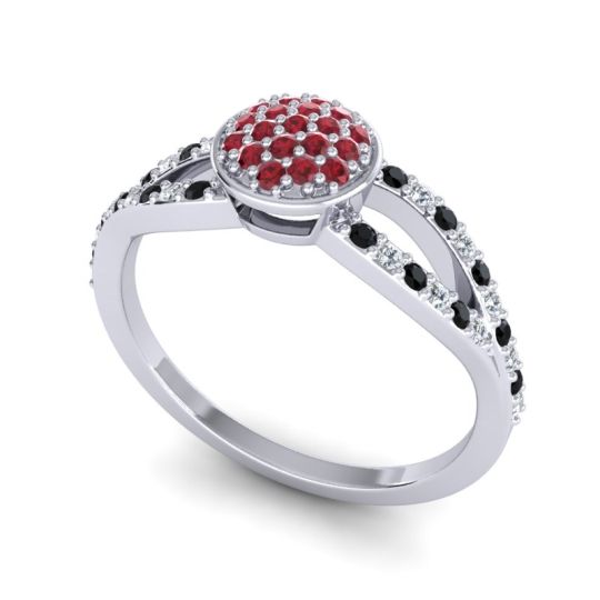 Statement Floral Pave Mudrita Ring