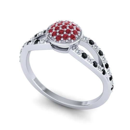 Statement Floral Pave Mudrita Ring