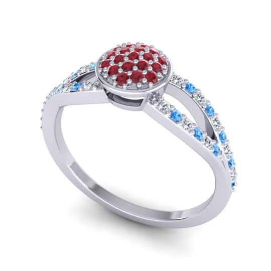 Statement Floral Pave Mudrita Ring