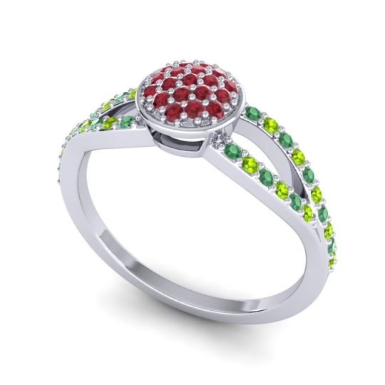 Statement Floral Pave Mudrita Ring