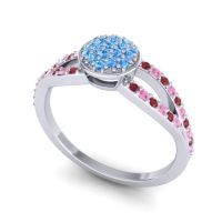 Statement Floral Pave Mudrita Ring
