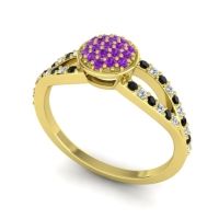 Statement Floral Pave Mudrita Ring