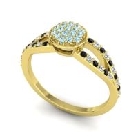 Statement Floral Pave Mudrita Ring