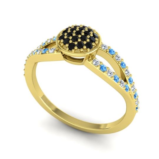 Statement Floral Pave Mudrita Ring