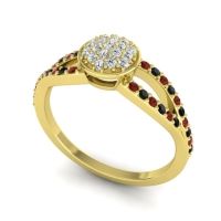 Statement Floral Pave Mudrita Ring