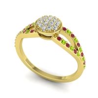 Statement Floral Pave Mudrita Ring