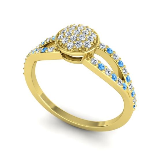 Statement Floral Pave Mudrita Ring