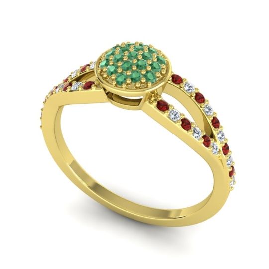 Statement Floral Pave Mudrita Ring