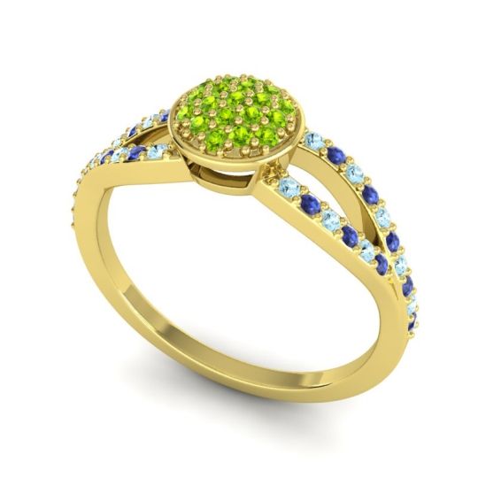 Statement Floral Pave Mudrita Ring