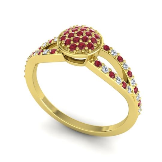 Statement Floral Pave Mudrita Ring