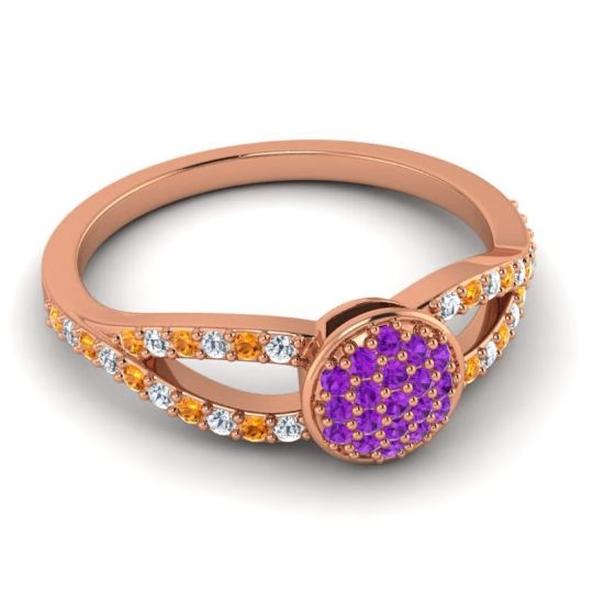 Statement Floral Pave Mudrita Ring