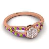 Statement Floral Pave Mudrita Ring
